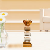 Alvaro Crystal Candle Holder Small